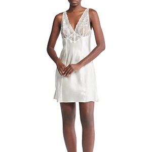 NWT Calvin Klein Women's Black Bridal Silk Chemise QS7162